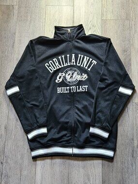 Vintage Y2K G Unit Track Jacket Mens Medium Black Gorilla Unit 50 Cent Hip Hop M